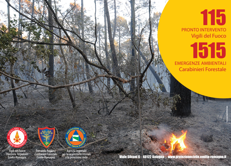 Incendi boschivi: dal 1° luglio in Emilia-Romagna la fase di attenzione