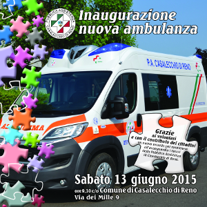 Inaugurazione nuova ambulanza Pubblica Assistenza